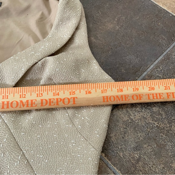 Zac Posen  Wm’s 6 Champagne Textured Career Formal Cocktail Dress V Neck Sheath - Picture 4 of 8